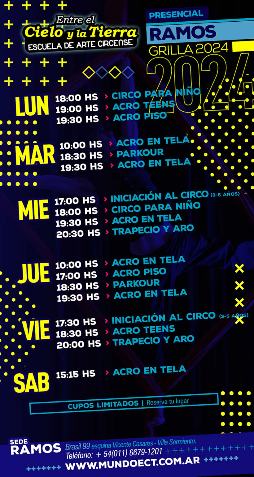 Horarios - Entre el Cielo y la Tierra