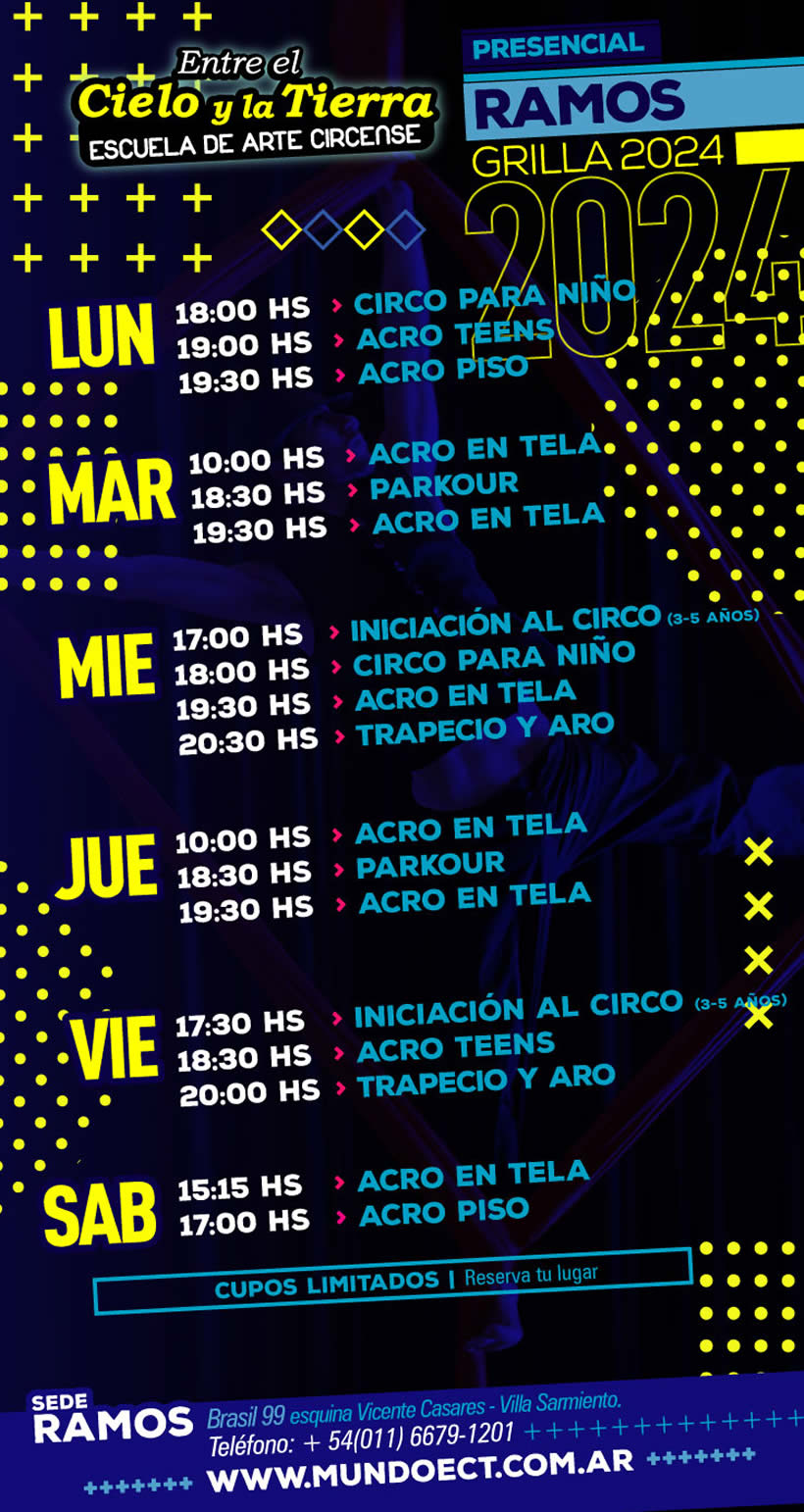 Horarios - Entre el Cielo y la Tierra